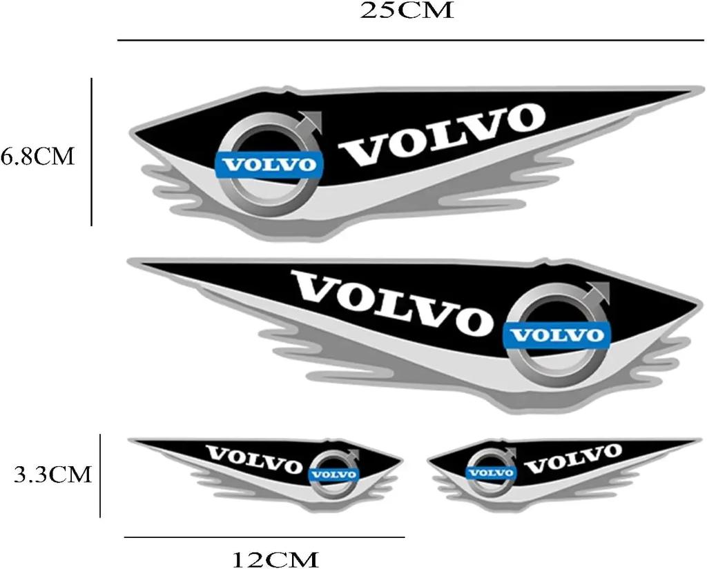 4pcs car bumper scratch sticker Volvo S60 XC60 S90 XC90 universal car sticker car door scratch decorative sticker.Quick delivery