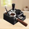 Черный 3-секционный набор для темперовки кофе 51 мм с основанием-распределителем