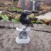 Tombstone crow resin crafts are suitable for tabletop pendulum courtyard decoration garden atmosphere layout