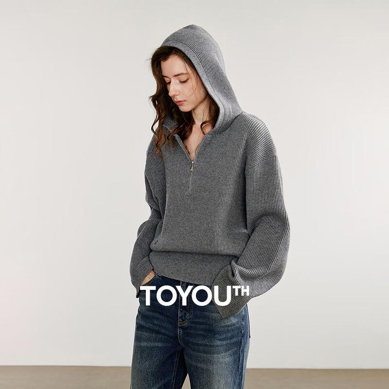 Women's Fall 2025 Retro Hooded Casual Sweater