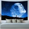 VIKAMA Solar System Planetary Tapestry Science Fiction Style Bedroom Headboard Decorative Backdrop Room Decoration