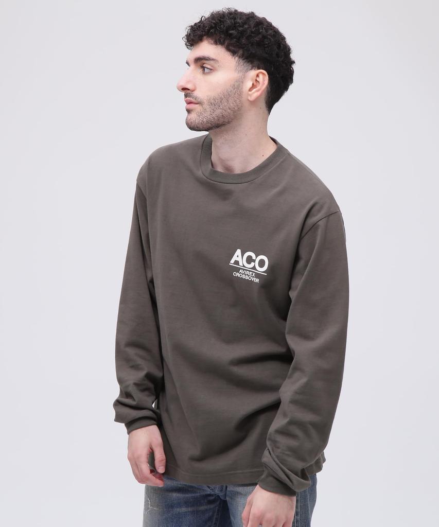 Avirex Crossover Bandana Patch Long Sleeve T-Shirt, Men's, Size 2XL, 310, Olive, 783-4230023