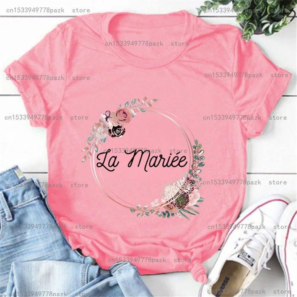 Футболка женская повседневная одежда La Mariee Evjf женские футболки с короткими рукавами девичник футболка подружки невесты женская футболка невесты