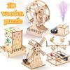 Набор для работы по дереву STEM-наборы DIY Science Building Projects 3D Wooden Puzzles Assembly Model Set Развивающие игрушки для мальчиков и девочек