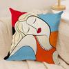 Abstract Female Portraits Cushion Cover Pillow Case Short Plush Square Throw Pillow Covers Pillowcase Sofa Home Decor Gift