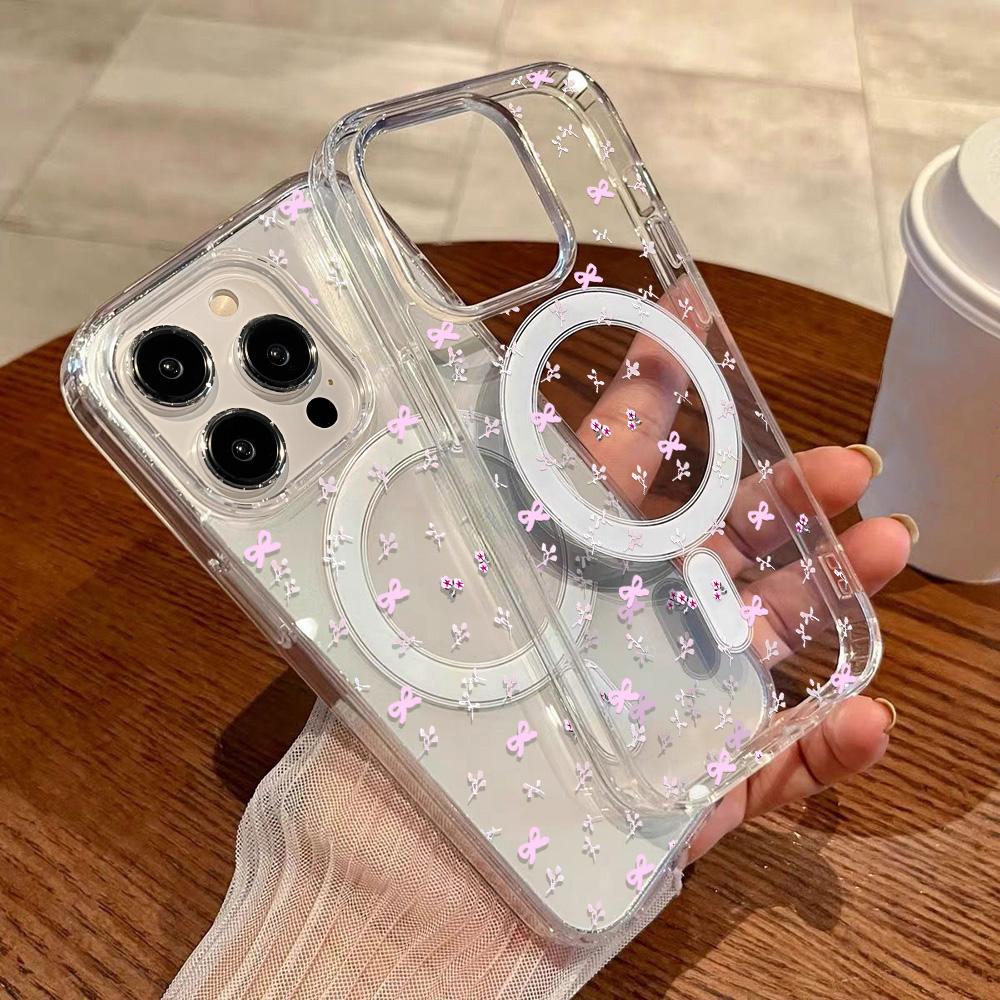 Магнитный чехол для телефона для iPhone 12 14 16 17 Pro 17 16 15 14 13 12 Pro Max 12 13 14 15 16 Высококачественный противоударный чехол Полная защита Милый стиль