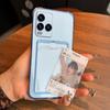 Прозрачный противоударный чехол для Vivo Y33T, Y33s, Y21T, Y21s, Y21 с держателем для карт