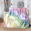Rainbow Chromatic Colour Illusion Soft Plush Blanket,Flannel Blanket Throw Blanket for Living Room Bedroom Bed Sofa Picnic Cover