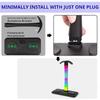 Multifunctional Wireless Charger Earphone Holder Colorful Atmosphere Light