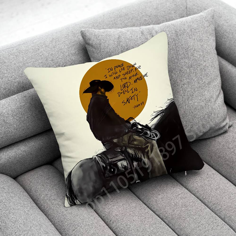 R-Red D-Dead Redemption Morgan Rdr2 Throw Pillow Case For 45X45Cm 40X40Cm 55X55Cm 50X50Cm 30X30Cm Square Car Pillowcase Shell