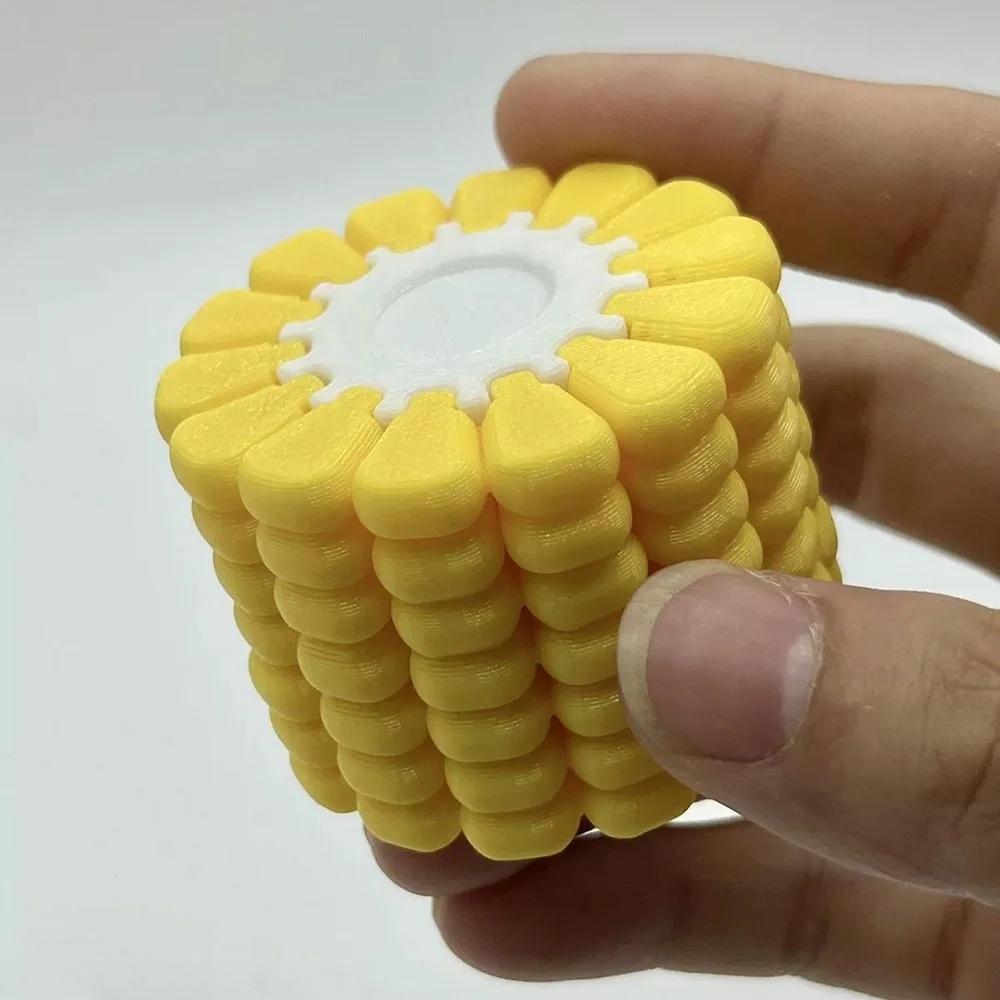 3D Printing Corn Magic Cube Stress Relieving Toys Tetris Jigsaw Puzzle Originality Becrypt Brain Burning Developmental Toys