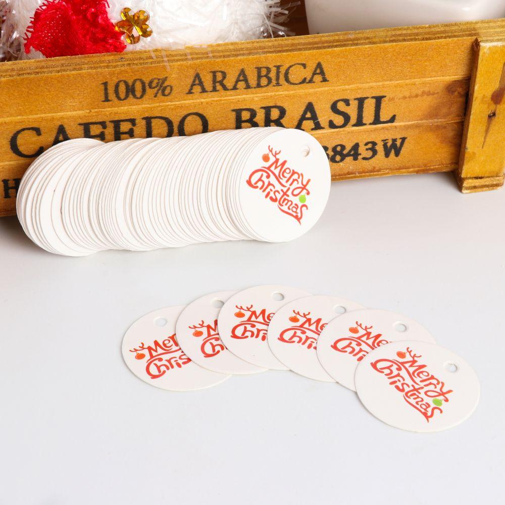 Party Cards Kraft Paper Xmas Decoration Hang Tags Christmas Labels Kraft Tag Gift Wrapping