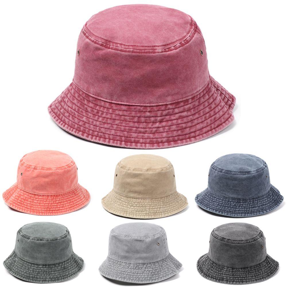 Fashion Women Men Casual Cotton Sun Hat Fisherman Cap Bucket Hat Foldable