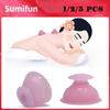 Pink Silicone Cupping Device Vacuum Moisture Massage Plastic Elastic Massager