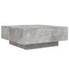 VidaXL Coffee Table with LED Lights, Side Table, End Table, Living Room Furniture, Modern, Concrete Grey 836591