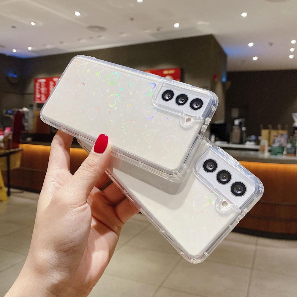 Для Xiaomi Redmi Note 10 Pro чехол с градиентным лазером Love Heart Funda для Redmi Note 11 10 8 9 7 Pro 9S 10S 9T для Poco X3 M3 M4 Pro