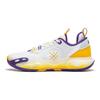 Баскетбольные кроссовки Li Ning City 12 Beng Technology Low Top для детей, белые, желтые, YKBU032-1