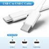 YGTBSR USB Type C - кабель PD совместимый 60 Вт сверхбыстрая зарядка usb Предотвращение отключения iPhone 15 Plus Pro Max, MacBook Pro, Matebook, iPad