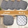 4 Pcs Kitchen Hot Pads Pot Holders Dining Essentials Decor Accessories Terry Cloth Potholders Sets with Hanging Loops for Oven Cooking Baking Pans