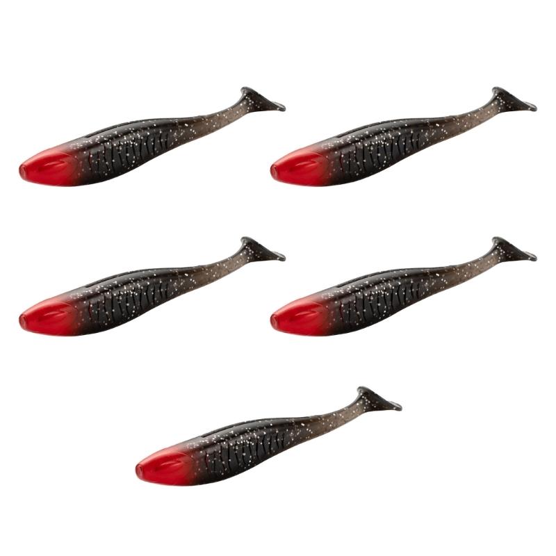 5 шт. Искусственные приманки Рыболовные приманки Swimbait с хвостовым лепестком для ловли форели и судака Приманки для ловли в соленой воде
