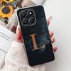 Clear For Honor 400Smart 5G LGN-NX1 Case For Honor 400 Smart Cover Luxury A-Z Letters Fashion Flowers Crown Soft Bumper Casing