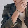 Vnox Черненые Браслеты из Нержавеющей Стали в Византийском Стиле, Мужской Металлический Панк Напульсник, Винтажные Ретро Мужские Модные Украшения