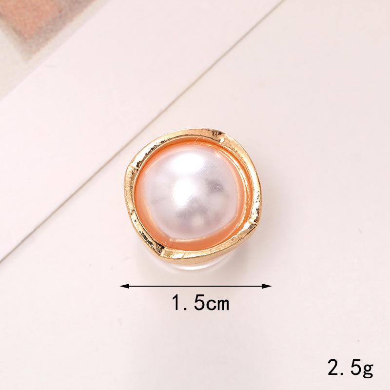 Zinc Alloy Pearl Flower Clog Accessories - DIY Shoe Buckle Decoration