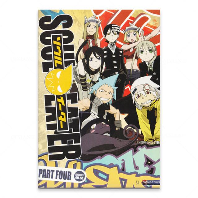 Рамка из цельного дерева Soul Eater Аниме HD Печать Плакат Холст Картина Картина в скандинавском стиле Настенное искусство Современная модульная гостиная Домашнее украшение