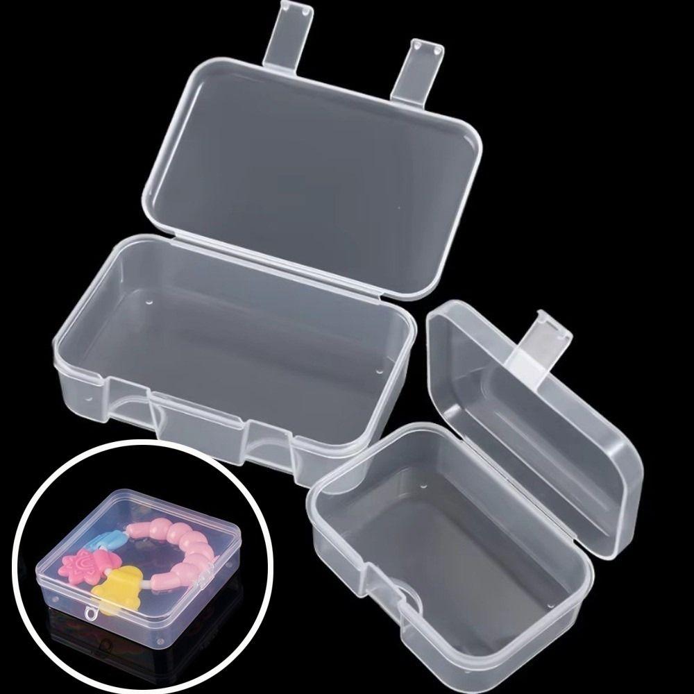 Dustproof Transparent Plastic Box Rectangular Jewelry Display Case  Baby Toothbrush