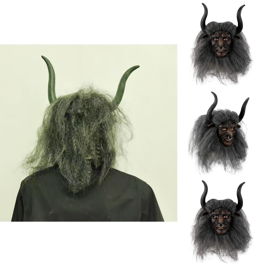 Китайская Одиссея Маска Короля Быков из латекса для вечеринки на Хэллоуин, косплея и тематических мероприятий