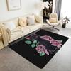 Black Cat Carpet Kawaii Cat Area Rug For Bedroom Living Room Bathroom Decor Entrance Doormat Cartoon Pet Cats Print Floor Mat