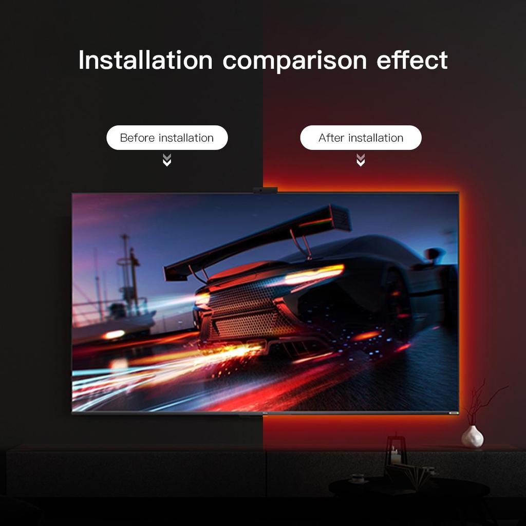 USB 5V светодиодная лента Bluetooth пульт дистанционного управления 2835 RGB светодиодная лента для подсветки экрана телевизора декор игровой комнаты