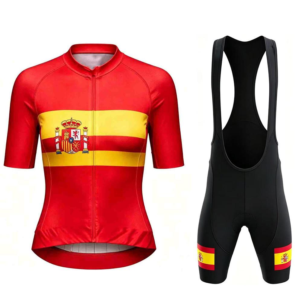 Spain Ropa De Ciclismo Short Sleeve MTB Cycling Shirts Shorts Men Maillot Ciclismo Summer Breathable Cycling Suit Set 2026