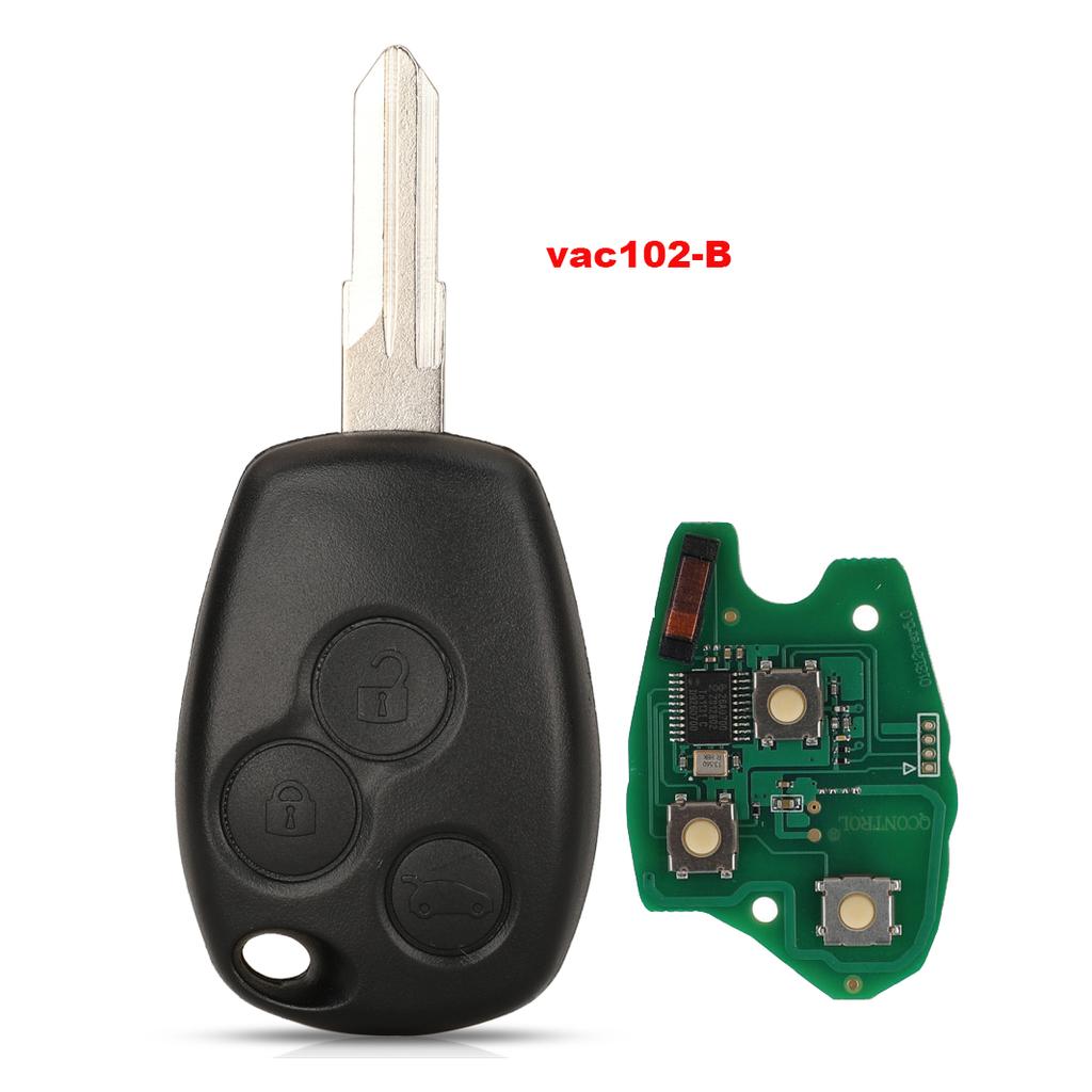 Jingyuqin Remote Key PCF7946/pcf7947/4A Chip 434MHz For Renault Trafic Vivaro Primastar Movano Replacement Control Fob Keyless