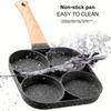 1pc Versatile 4-Hole Non-Stick Frying Pan for Omelettes, Eggs, Dumplings & Steaks - Durable Aluminum Alloy, Induction Cooktop Compatible