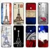 Черный ТПУ чехол для Huawei Honor 8a Prime 8s Prime 9 Lite honor 9A 9C 9X Premium 9x Pro 9S Чехол Французский флаг Париж Эйфелева башня
