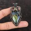 Labradorite Pendant Copper Wire Wrapped Gemstone Pendant Handmade Pendant Labradorite Jewelry Wire Pendant For Gift Copper Wire Wrap Jewelry