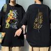 Anime Demon Slayer Agatsuma Zenitsu Graphic Print T Shirt Unisex Women Fashion Unisexga Tees Cartoon Kimetsu No Yaiba Oversized Tshirt