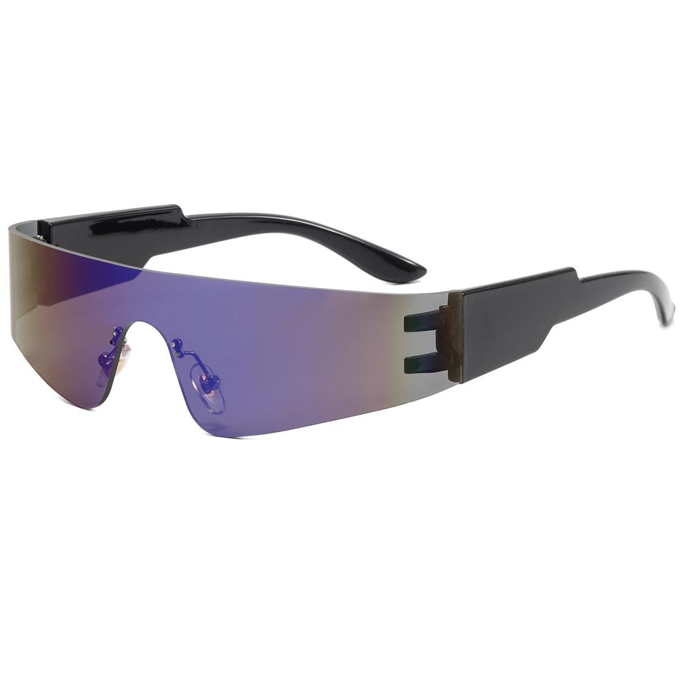 Superhot Eyewear 20645 New One Piece Lens Women Sunglasses Oversized Rimless Fashion Sport Wrap Around Future Sunglasses