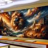 Mystical Fierce Tiger,Lion,Leopard Large 5D DIY Diamond Painting Cross Stitich Clouds Landscape Full Mosaic Diamond Embroidery