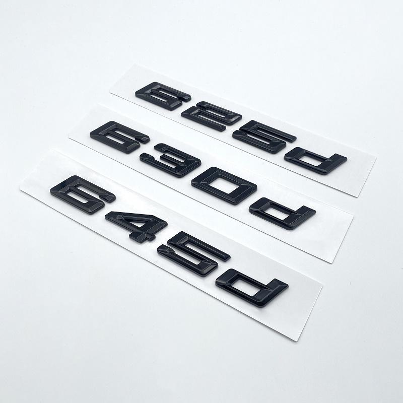 New Numbers Letters 620d 625d 628d 630d 635d 640d 645d 650d ABS Emblem for BMW 6 Series Car Trunk E63 E64 F06 F12 Logo Sticker