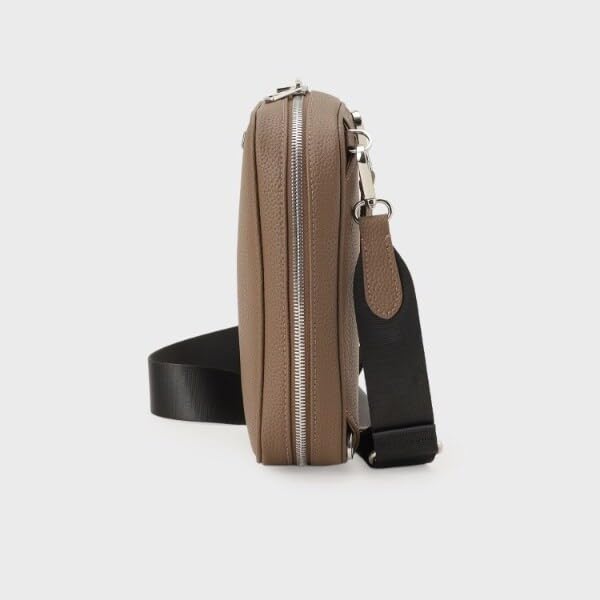 Сумка кроссбоди из микрофибры Takeo Kikuchi, мужская, бежевая (052), 07004344