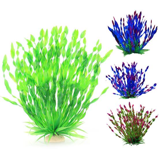 Аквариумное растение, реалистичный внешний вид, декор для укрытия, пластиковые искусственные водоросли, украшение для аквариума