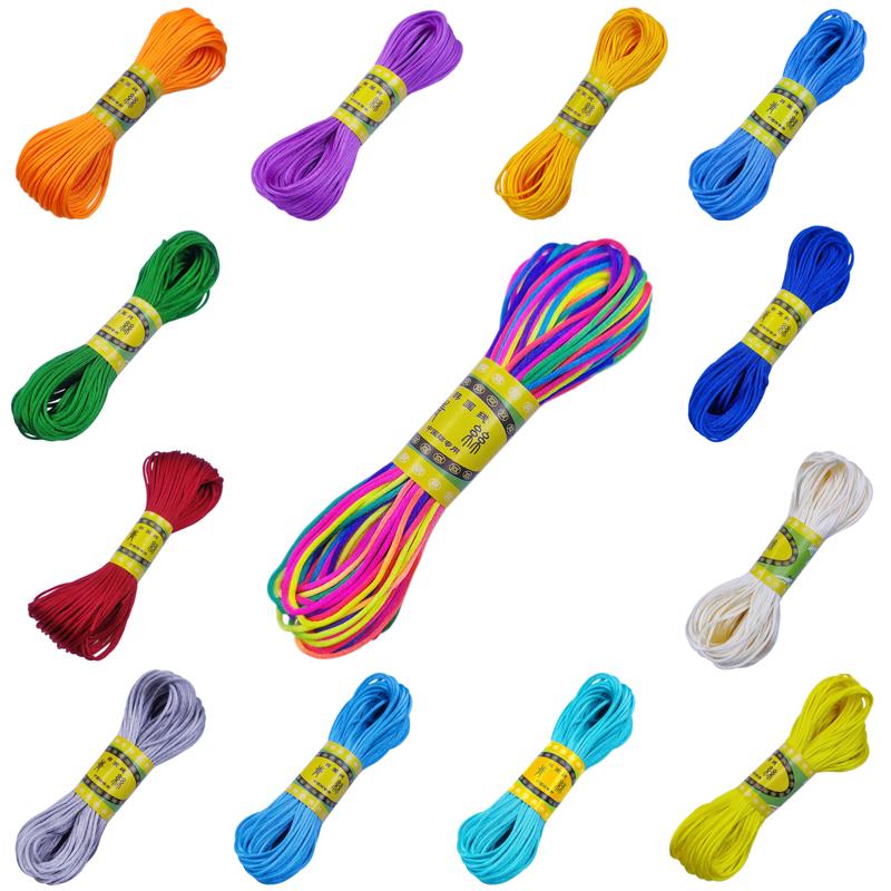 Высококачественный браслет, плетеная веревка, новая, 20 м/рулон, 2 мм, нить, китайский узел, сделай сам, кисточки, шнур макраме, нить Шамбала, ювелирные аксессуары