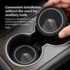 AABIA1 For Benz Car Coaster Anti Slip Mat Accessorie Auto Water Bottle Cup Holder Pad AMG W213 W124 W108 W126 Exclusive W204 W222 W205