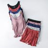 Summer New Women's Modal Pajamas Two-piece Vest + Shorts with Chest Pad Lingerie Seamless Cup Camisole Homewear Set Pajama