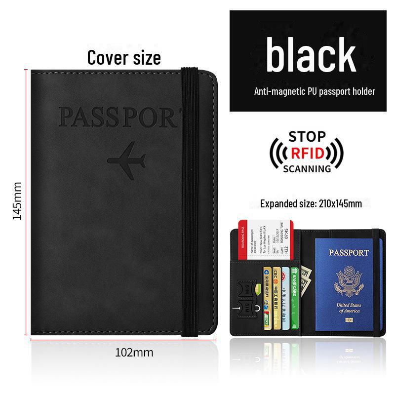 2024 RFID антимагнитный дорожный кошелек для паспорта и документов