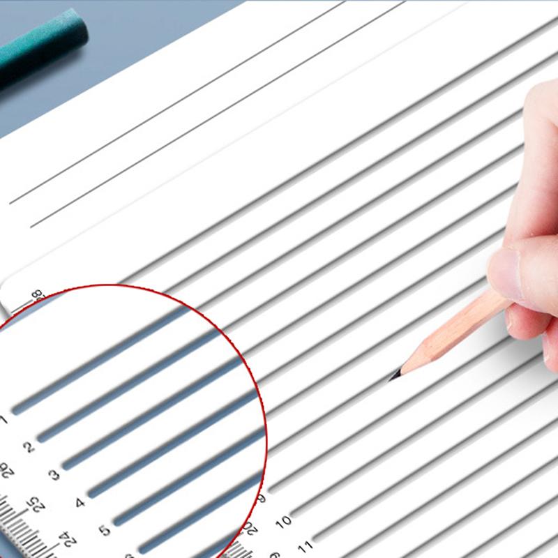 Трафарет для каллиграфии, прямая линия А4, прозрачная линейка, инструмент для письма, геометрический шаблон