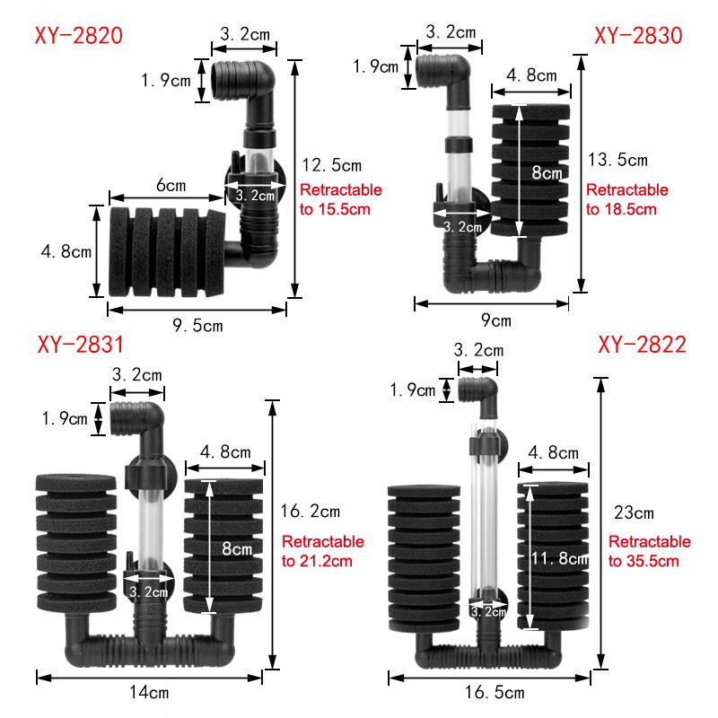 Аквариумная бесшумная губка-фильтр для аквариума, воздушный насос, скиммер, биохимическая губка-фильтр, аквариумный биофильтр, аквариумный практичный