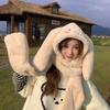 Cinnamoroll Интегрированный шарф зимняя шапка